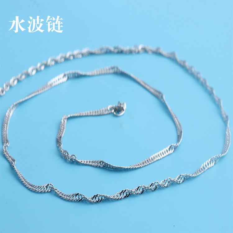 Kalung Klavikula 8 Gaya Bahan S925 Pure Silver Untuk Wanita