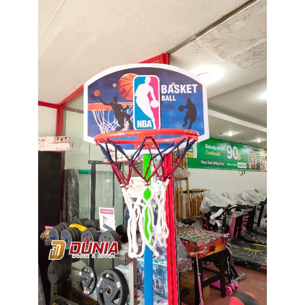 Set Ring dan Tiang Bola Basket / Ring Basjet Portable Dewasa/Anak