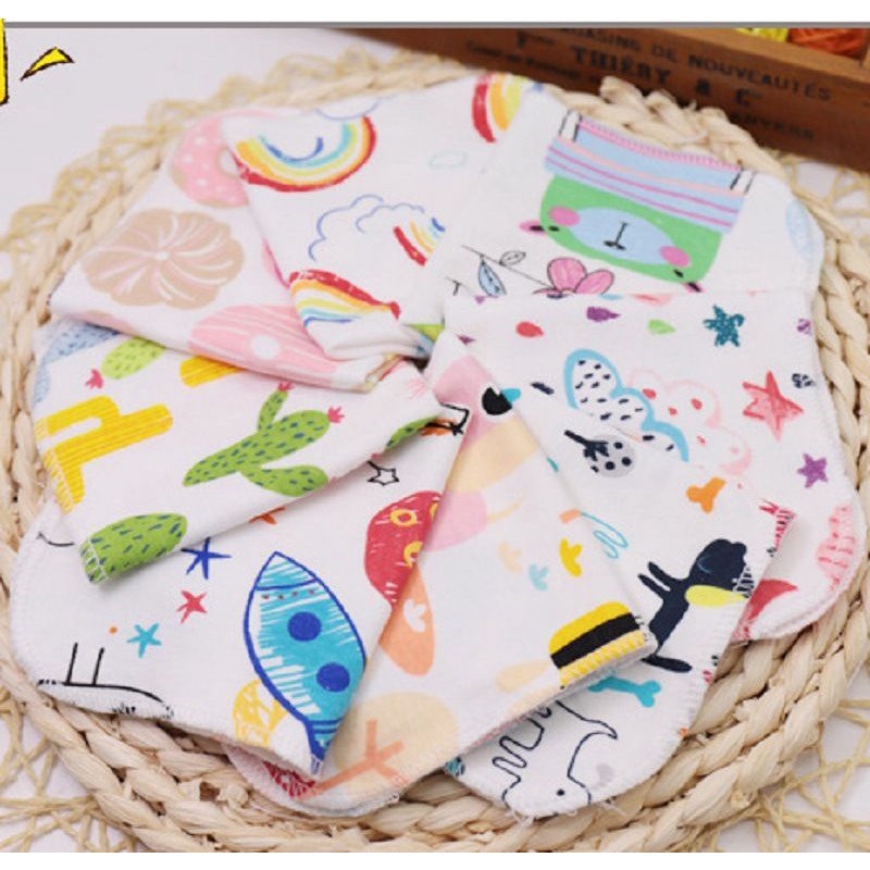 6 pcs Sapu tangan bayi washcloth katun lembut lap iler bayi