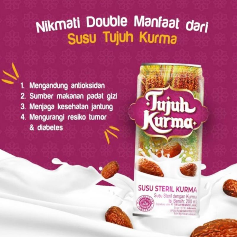 Susu Steril Tujuh Kurma 200ml