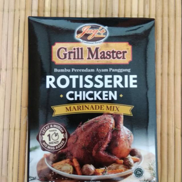 

Jay's Grill Master Rotisserie Chicken Marinade Mix 30gr.