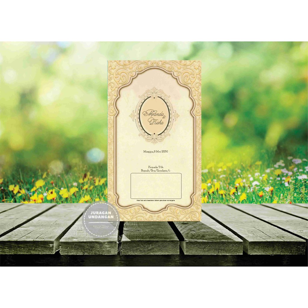 Undangan Pernikahan/Cetak Undangan Murah/Undangan Mewah Erba 8842