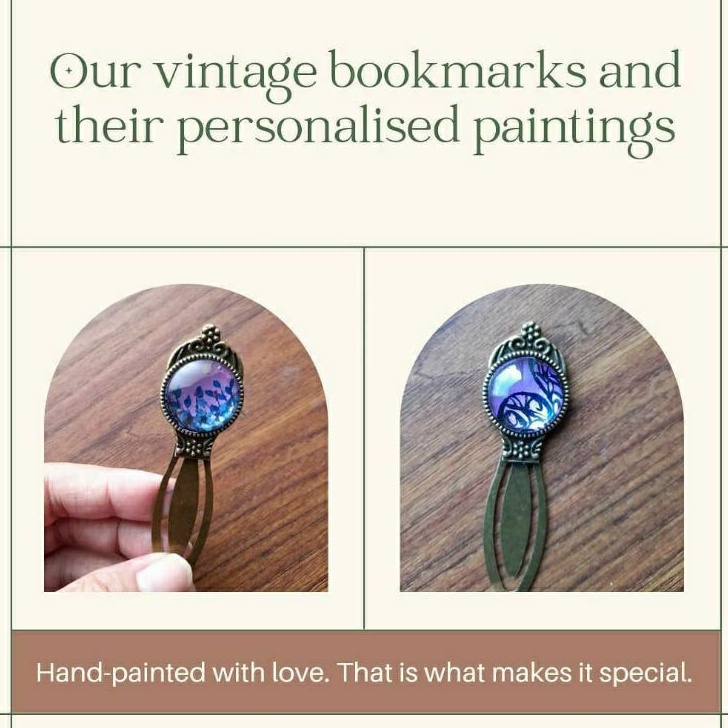 

Custom Pembatas Buku /Aesthetic Bookmark/ Gaya Antik Vintage