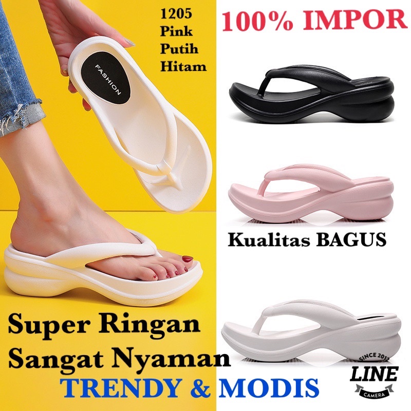 SANDAL CEWEK IMPOR FASHION KOREA 1205