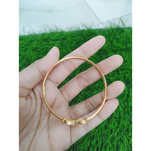 GELANG PIPA BANGLE BULAT &amp;OVAL INFINITY MP / GELANG PERAK ASLI SILVER 925 LAPIS EMAS / GELANG FASHION WANITA TERBARU