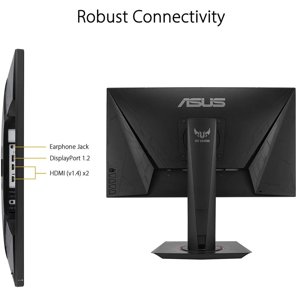 ASUS TUF GAMING VG259QR 24.5&quot; IPS 1080p 1ms 165Hz HDMIx2 DPx1 Speaker NAMPOL GAN