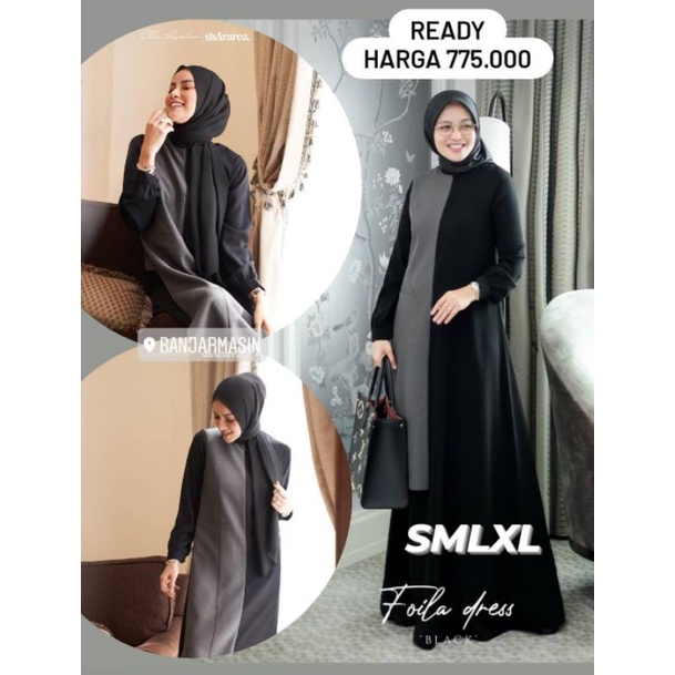 READY Foila Dress (Dress Saja) an exclusive collaboration shArarea x Olla Ramlan