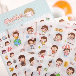 Stiker Motif Kartun Momoi untuk Dekorasi  Handphone  Diary 