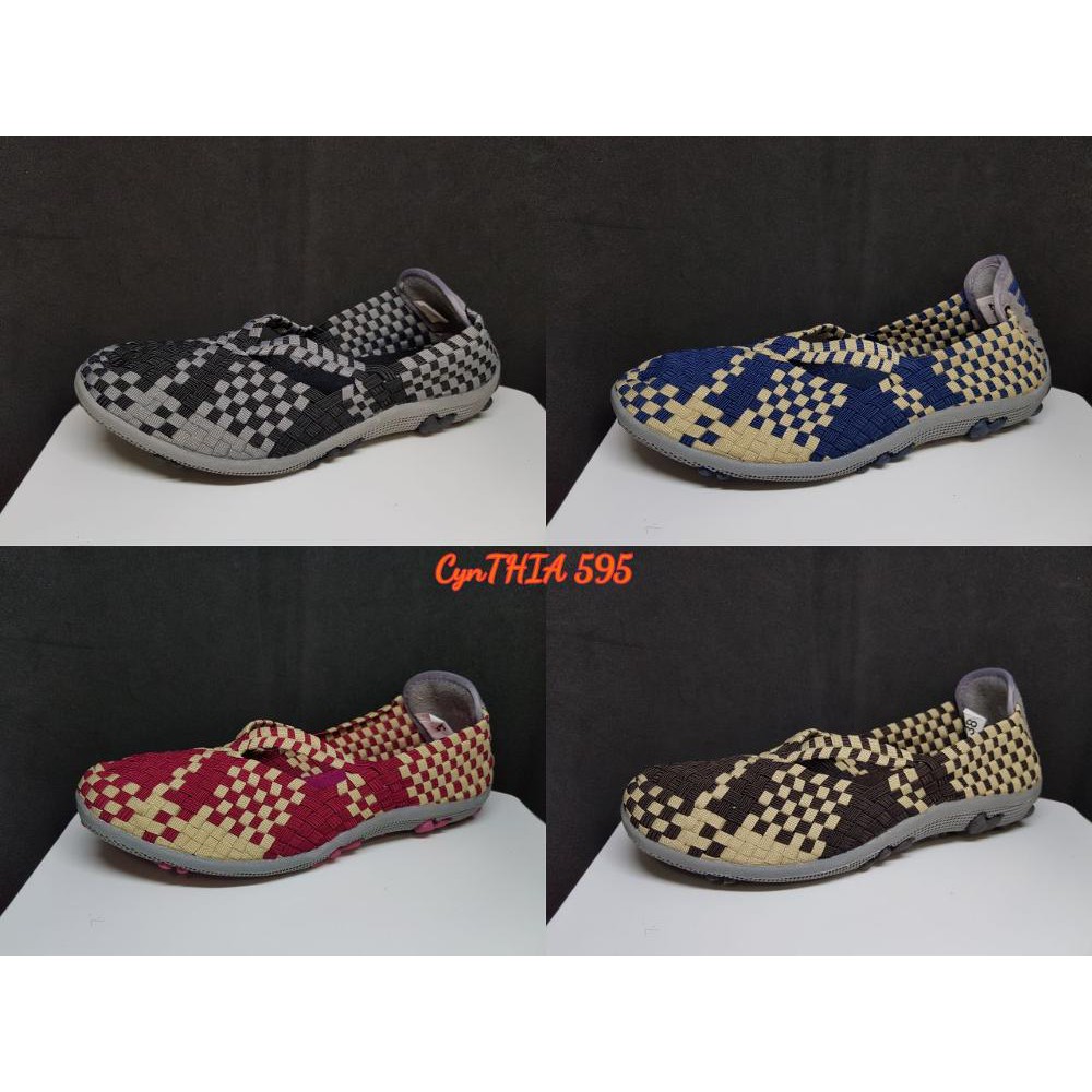 Promo CYNTHIA SEPATU RAJUT   SEPATU ANYAM   CYNTHIA FLAT 595 ORIGINAL Diskon