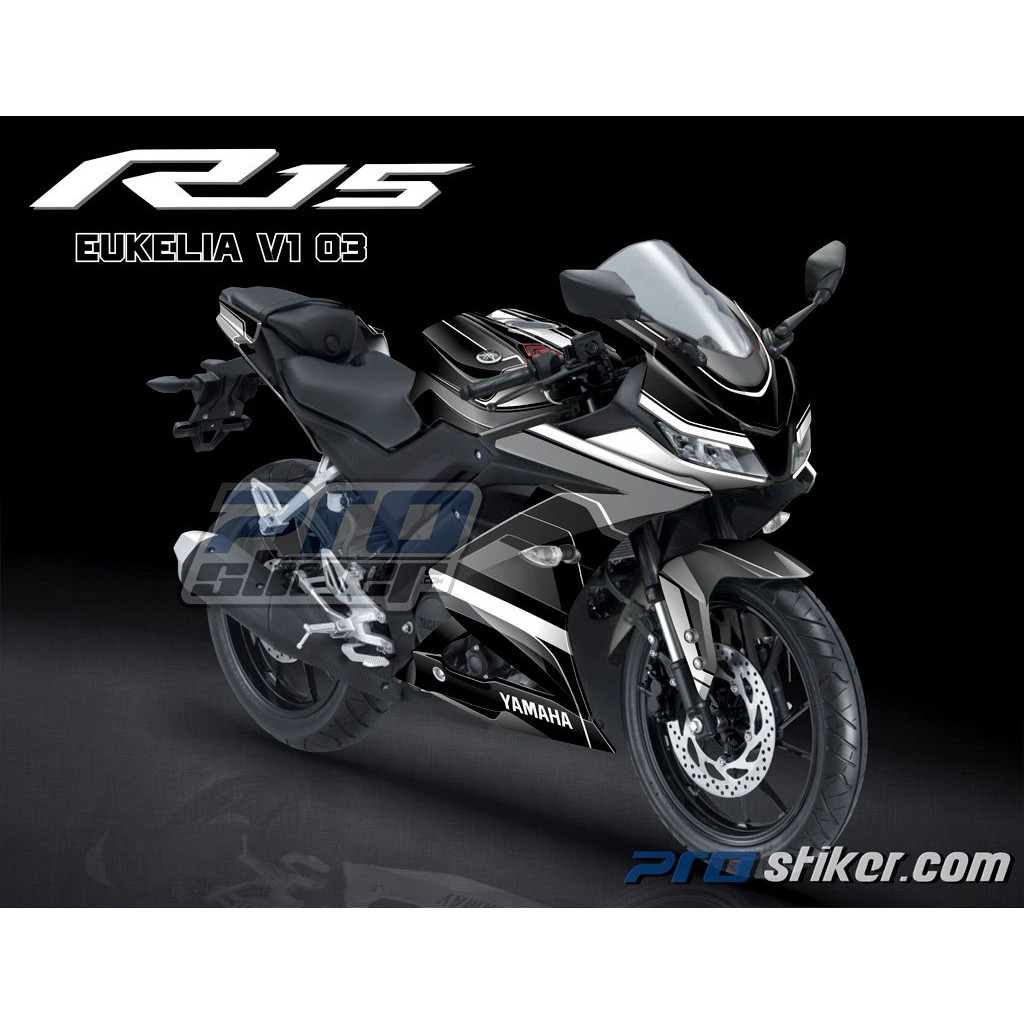 Decal Striping Variasi Yamaha R15 Desain Simpel Elegan Eukleia