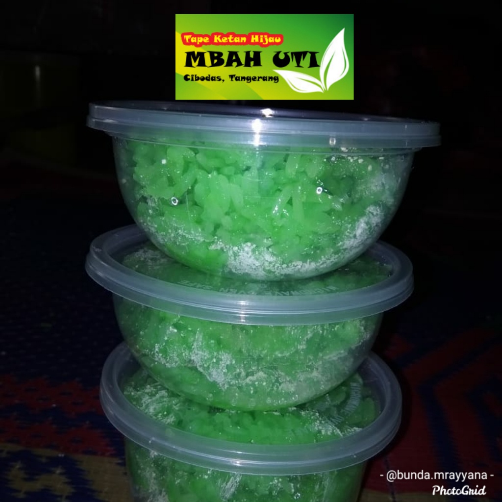 

[COD] TAPE KETAN HIJAU 250GR (manis, asam, segar, dingin lebih nikmat)