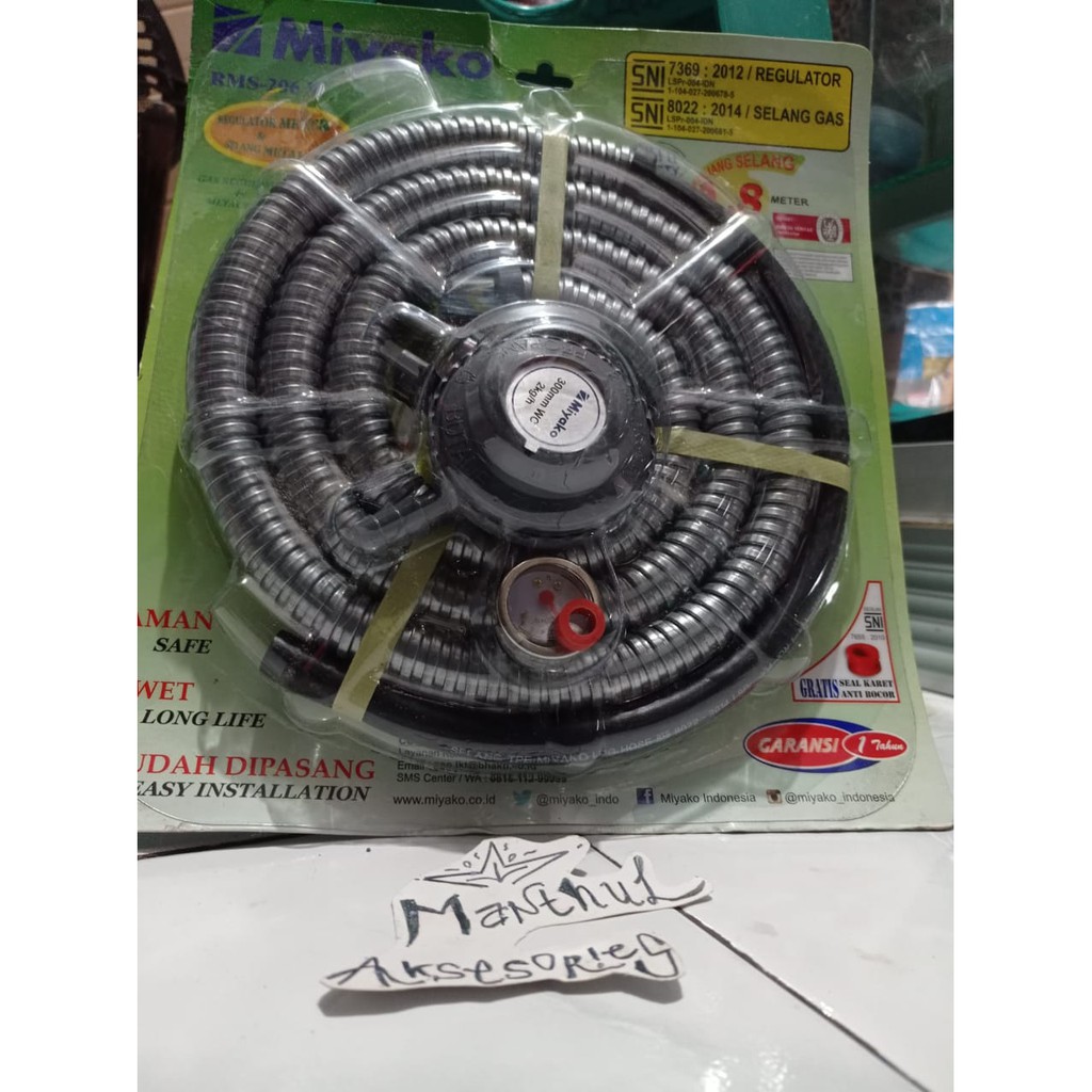 Miyako RMS 206 M REGULATOR DAN SELANG GAS