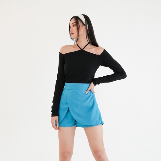 [TAVIA] DIANA KNIT TOP / BAJU WANITA LENGAN PANJANG /  BAJU CROP WANITA LENGAN PANJANG