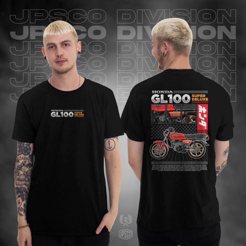 KAOS TSHIRT HONDA GL 100 SUPER DELUXE