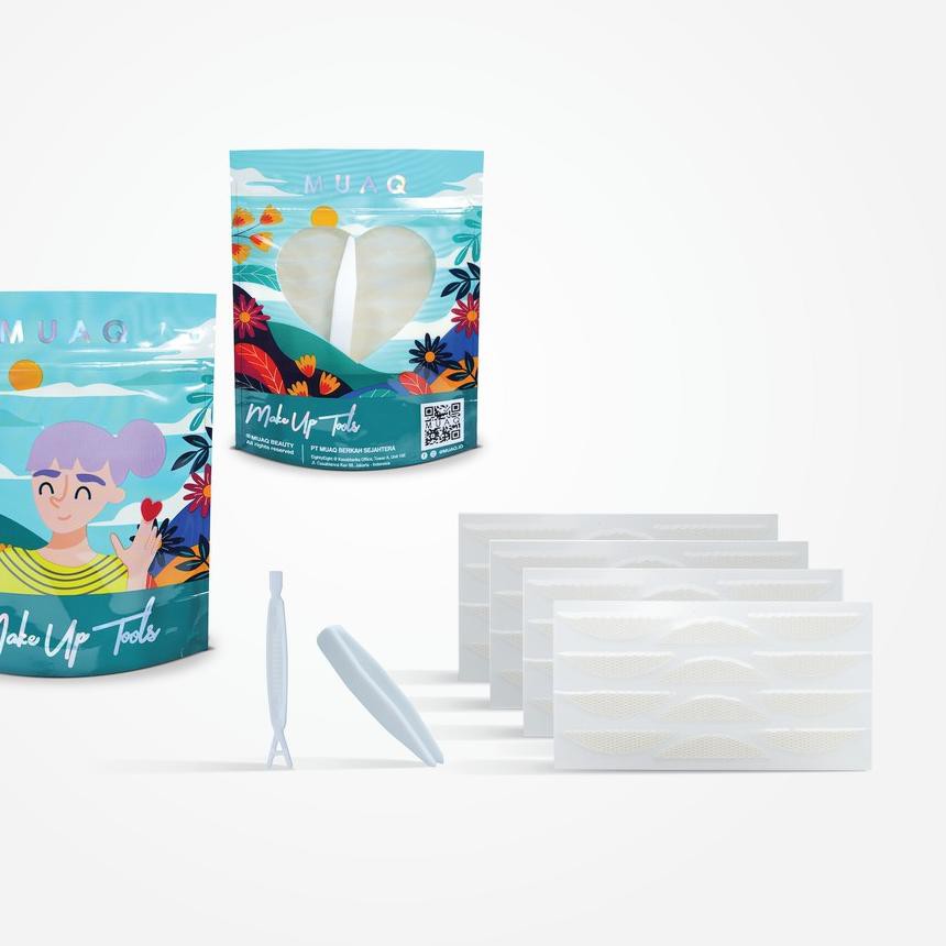 ➢ MUAQ Eyelid Tape / EYELID JARING / SKOT JARING (48 Pairs) ☎