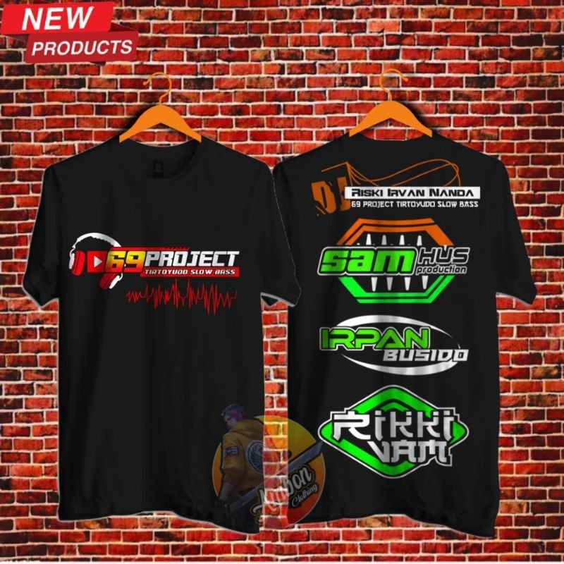 KAOS PRIA HITAM JUMBO oversize FANS DJ DIVANA PROJECT 69 PROJECT FEAT IRFAN BUSION SAMKUS JUMBO BIGS