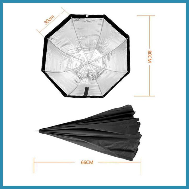 PAYUNG OCTAGON SOFTBOX REFLEKTOR FLASH SPEEDLIGHT 80CM (OEM)