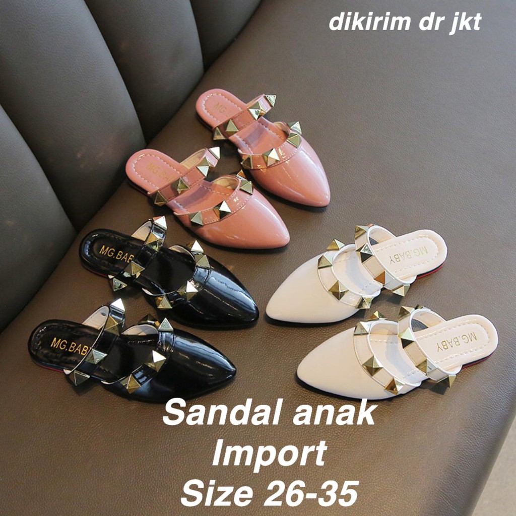 Sandal Anak (LOLI-JKT) SD-678 SANDAL ANAK CEWEK IMPORT / SANDAL PESTA BAHAN PREMIUM (C3Q9) Import Sa