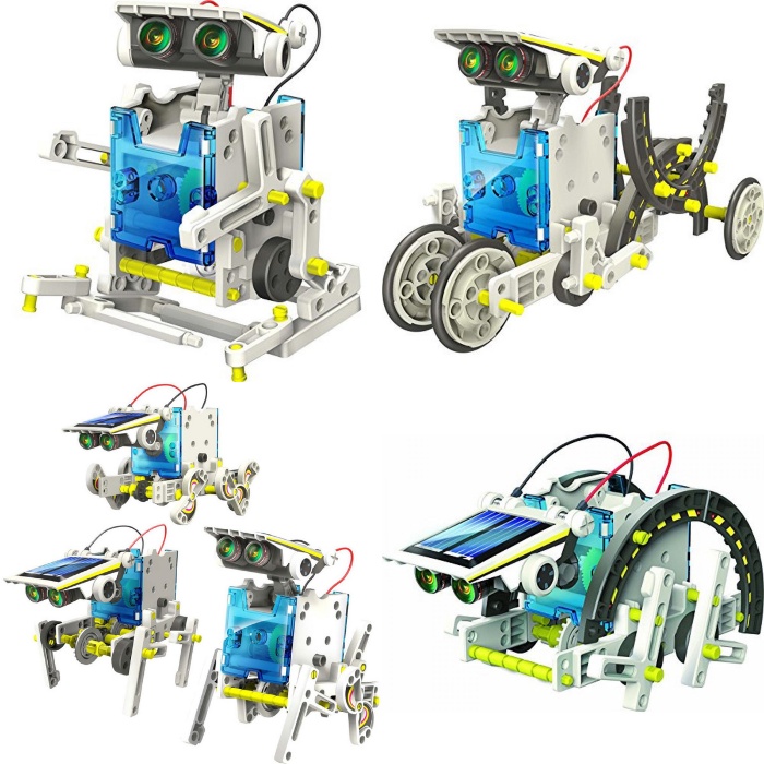 Mainan Anak Robotik Elektrik Science Transforming Solar Robot &amp; Education DIY Toys Kids