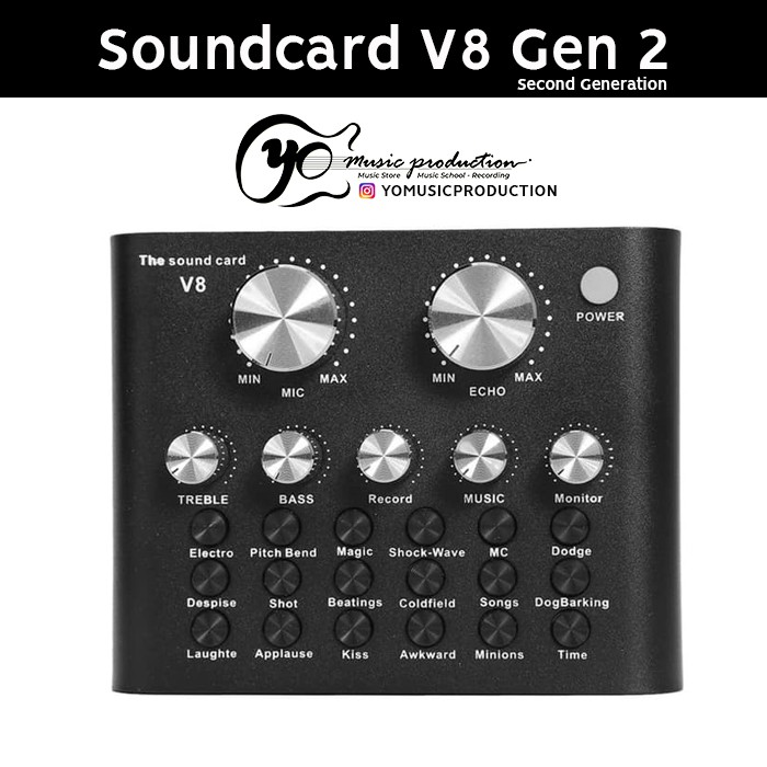 Sound Card V8 Rekaman Soundcard V8 2nd Gen2 V8 Original