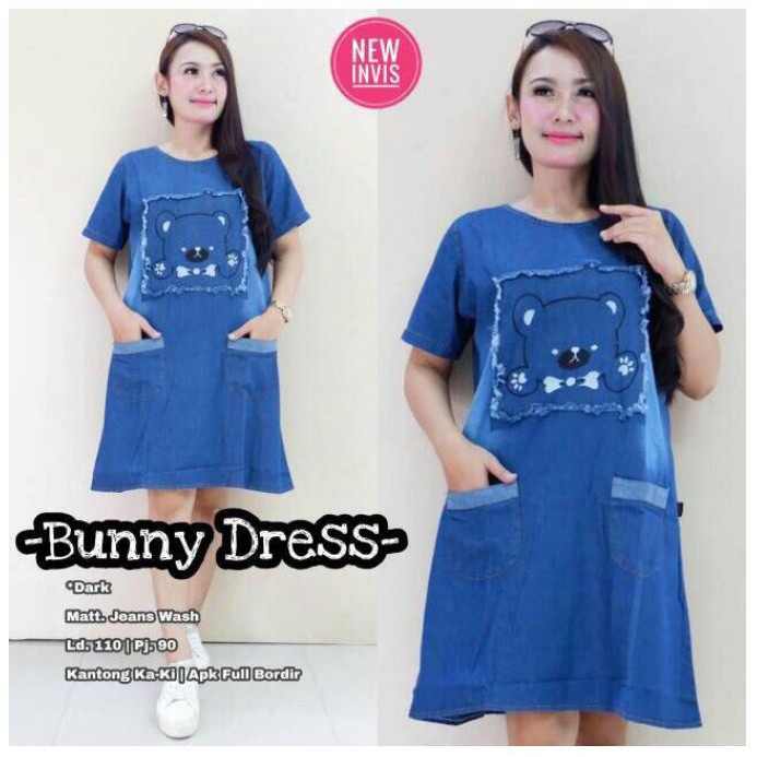 Bunny Dress Jeans Wash Matt