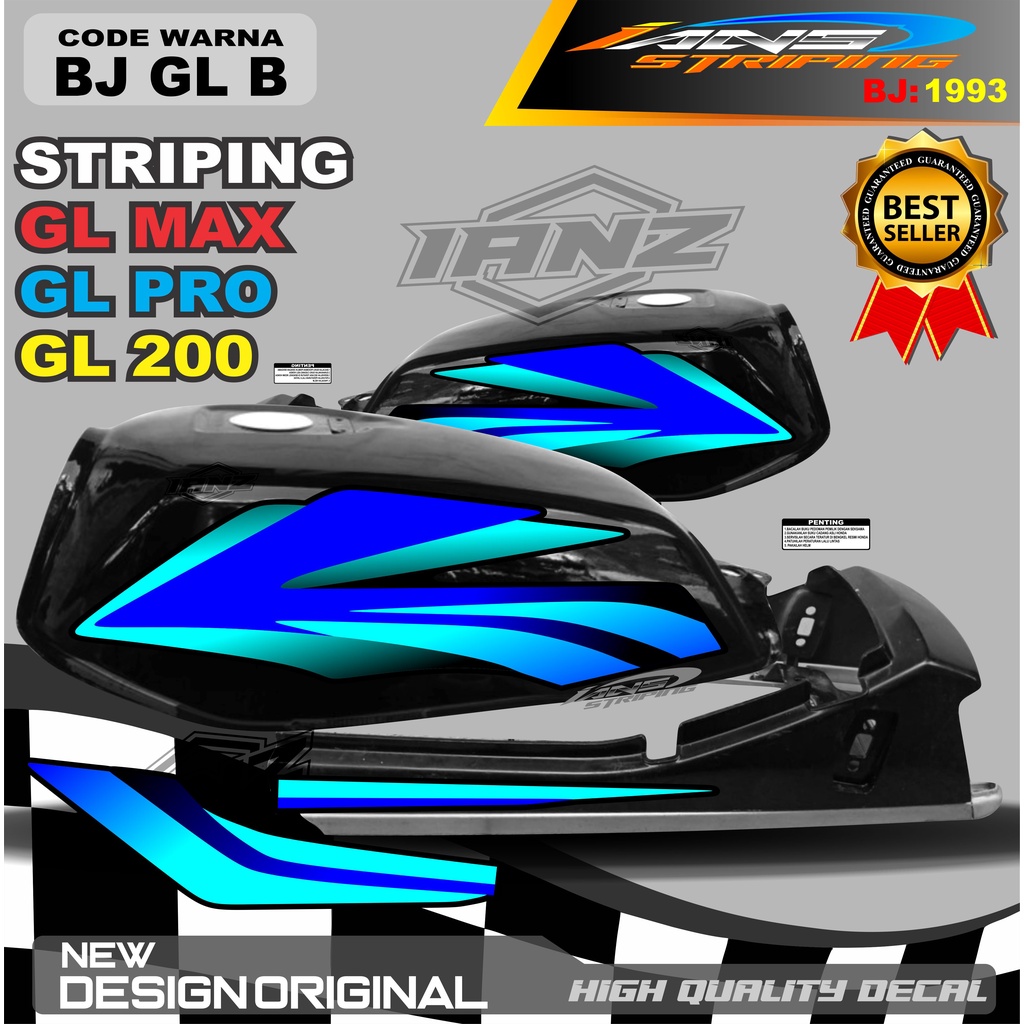 STRIPING STANDART GL MAX GL PRO / STRIPING VARIASI HONDA GL TERBARU / STRIPING VARIASI GL MAX / STIKER MOTOR