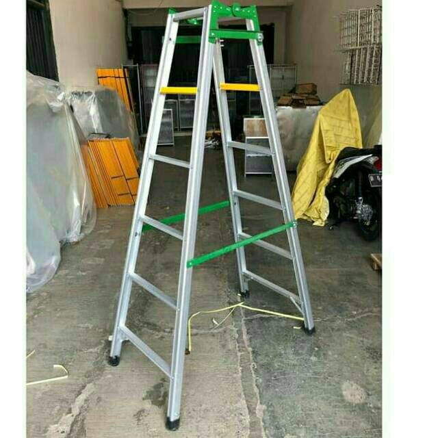TANGGA LIPAT ALUMINIUM 2 METER 200 CM MURAH KOKOH TEBAL TANGGA LIPAT ALUMINIUM 2 METER 200 CM MURAH KOKOH TEBAL