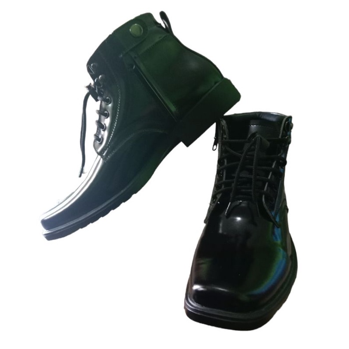 sepatu pdh TNI polri security kulit asli dan sintetis 008