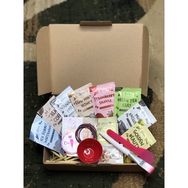 Paket Usaha Masker Lea Gloria isi 9 pcs varian 10 gram/travel size /paket masker lea gloria