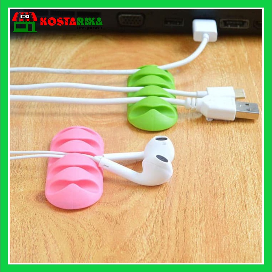 Penjepit Kabel Wire Organizer Desktop Clips Cord Management Headphone CC-947