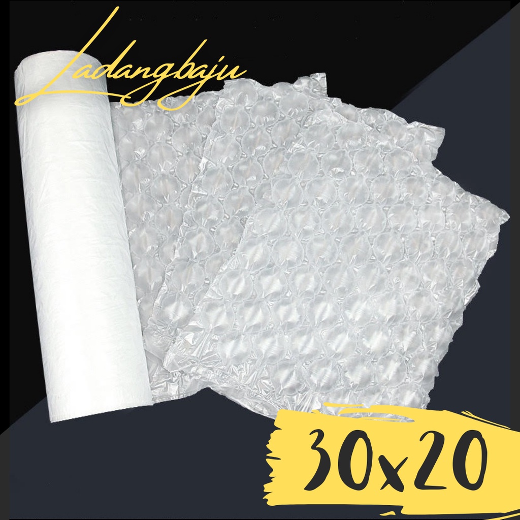 

Bubble Wrap Boba 30x20 Inflatable Roll / Poly Air Bag Cushion Packing