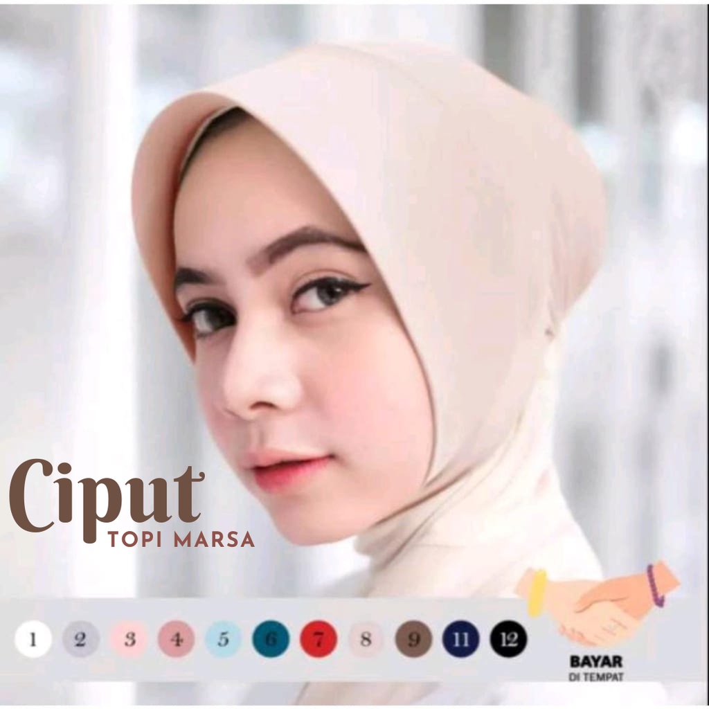 CIPUT TOPI MARSHA NON CEPOL TEGAK GROSIR PAD ANTEM INNER HIJAB JILBAB DAN KERUDUNG