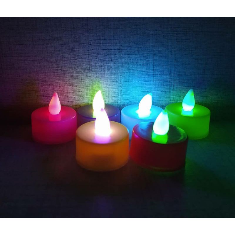 LILIN LED Unik warna warni kedap kedip/Lilin Natal Tahun Baru Pesta Ultah/lilin elektrik