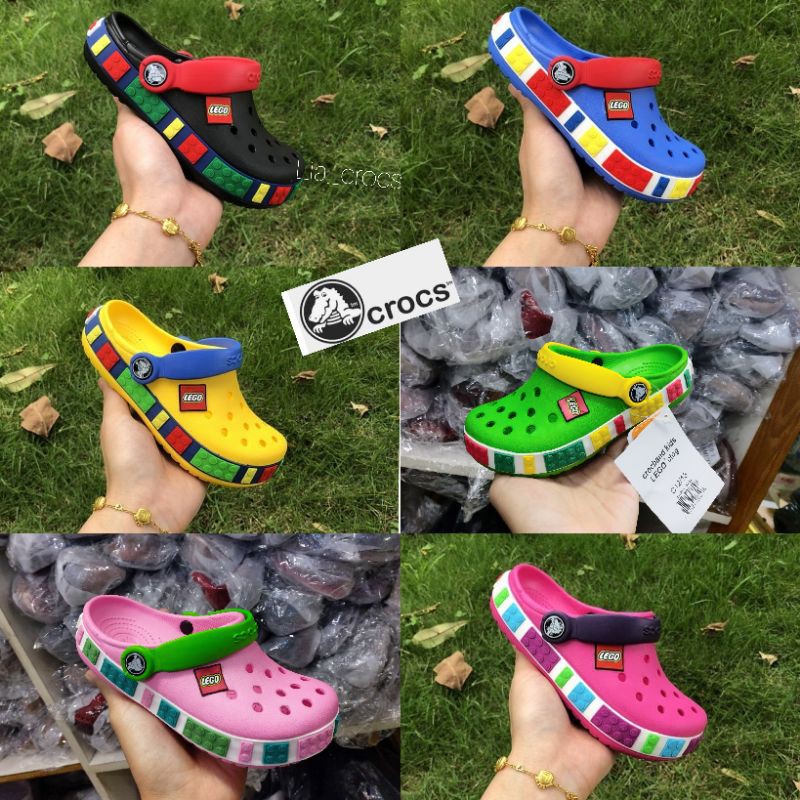 SANDAL Crocs anak Lego anak anak / kids-junior / crocs lego