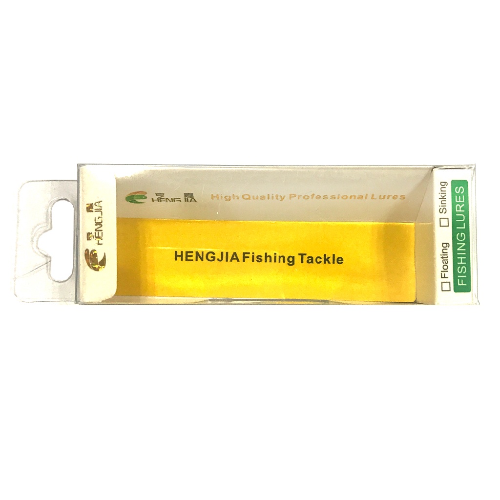 HENGJIA 10pcs Kemasan Lure Umpan Minow Dan Pencil Menggukan Kotak Mika Produk Fishing Box Tackle