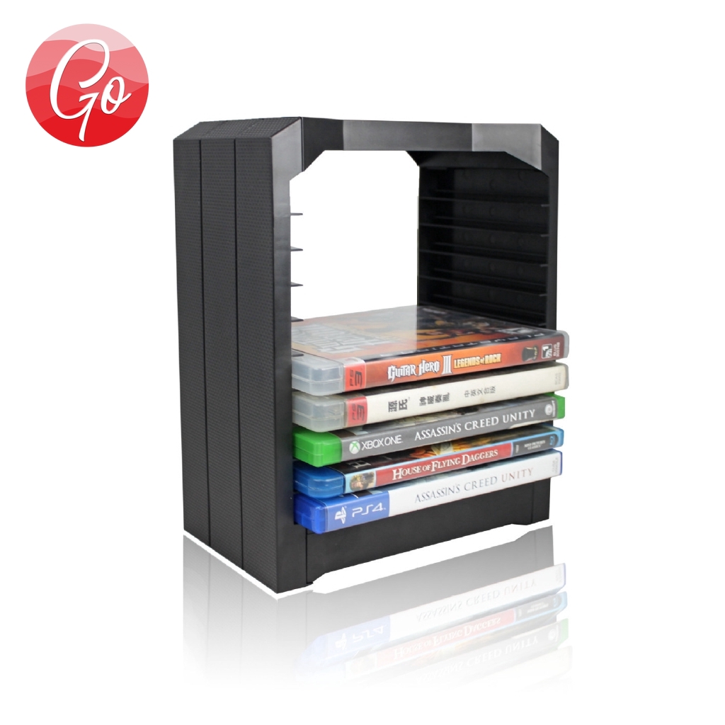 Case Holder Disk Game Bahan Plastik Abs Warna Hitam Untuk Ps4 Console Shopee Indonesia
