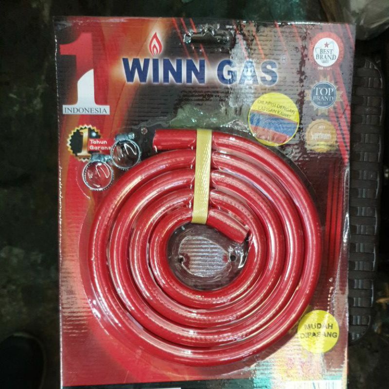 Selang gas lapis kawat baja winn gas