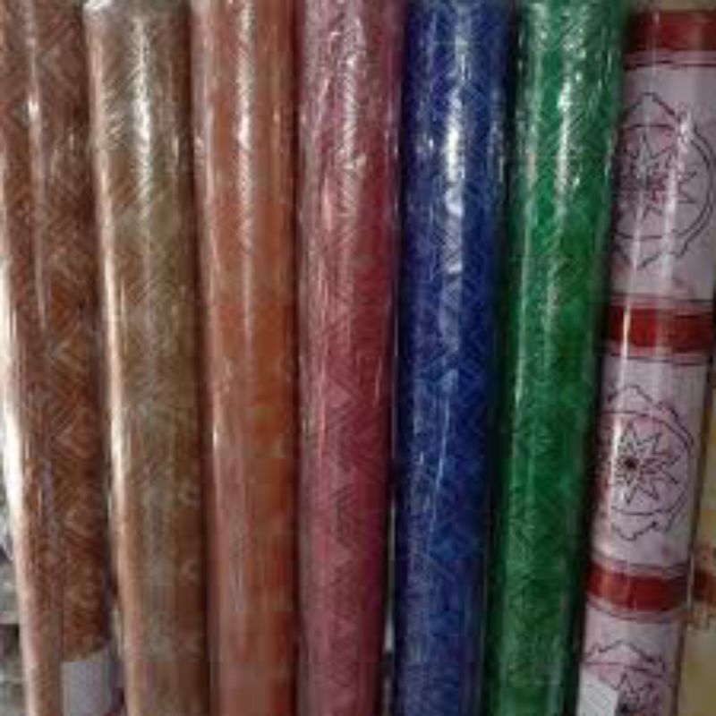 KARPET PLASTIK VINYL 1 ROLL 15 METER/ALAS LANTAI/ALAS MEJA MOTIF RANDOM