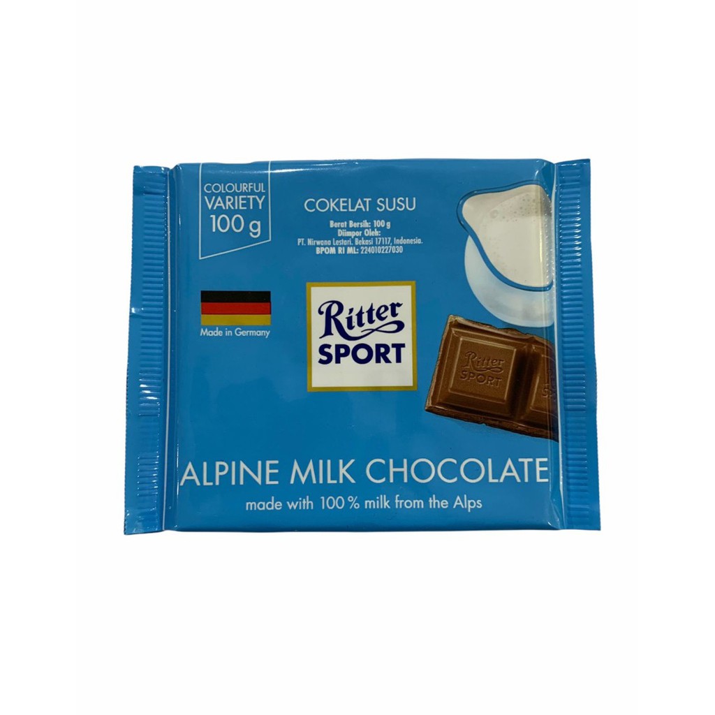 

Ritter Sport Alpine Milk Chocolate [ 100 gr]