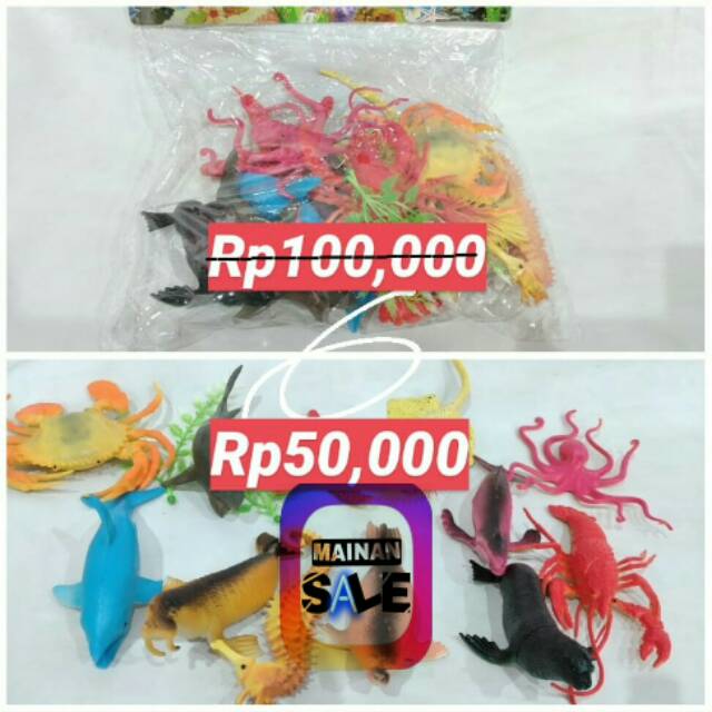 Mainan animal ikan lautan