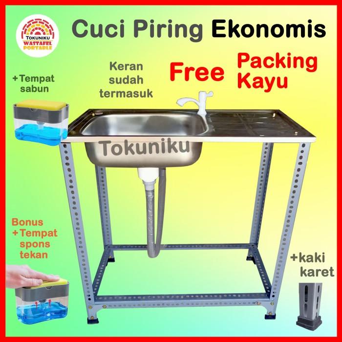 Washtafel Wastafel Portable Bak Cuci Piring Portable Tempat Cuci Piring Panjang