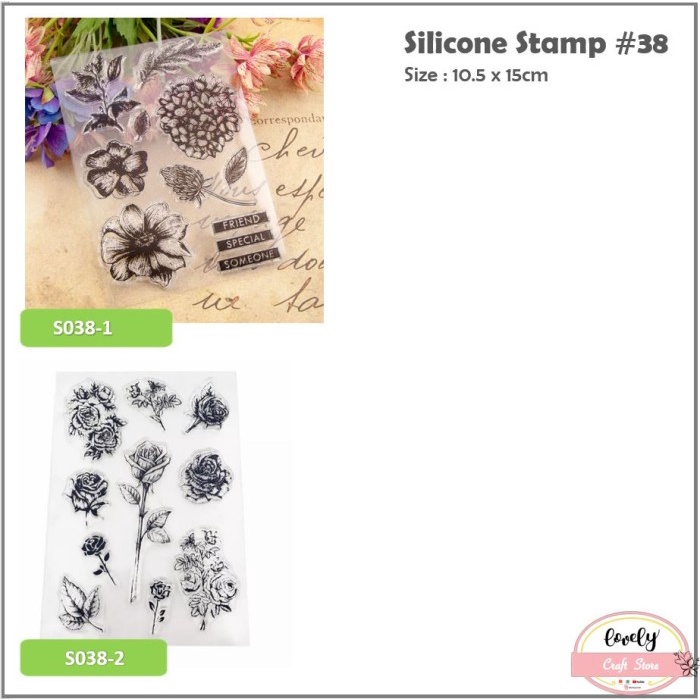 

Unik Transparent Silicone Rubber Clear Stamp 38-Card, Art Craft, Scrapbook Gilaa!!!