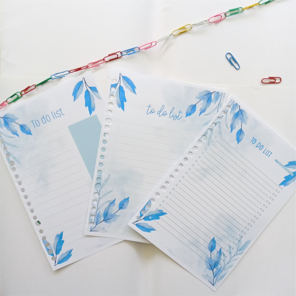 

To Do List Isi 10 Kertas Binder A5 B5 100gsm 3 Motif