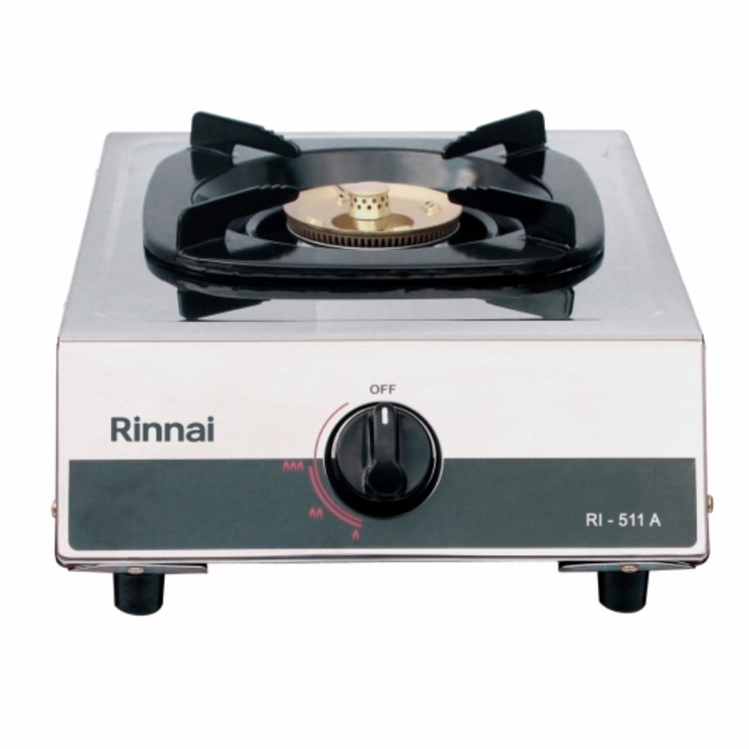 Rinnai Kompor Gas 1 Tungku Api Lilin Ri 511A Ri511A RI 511 A Ri-511A GARANSI RESMI