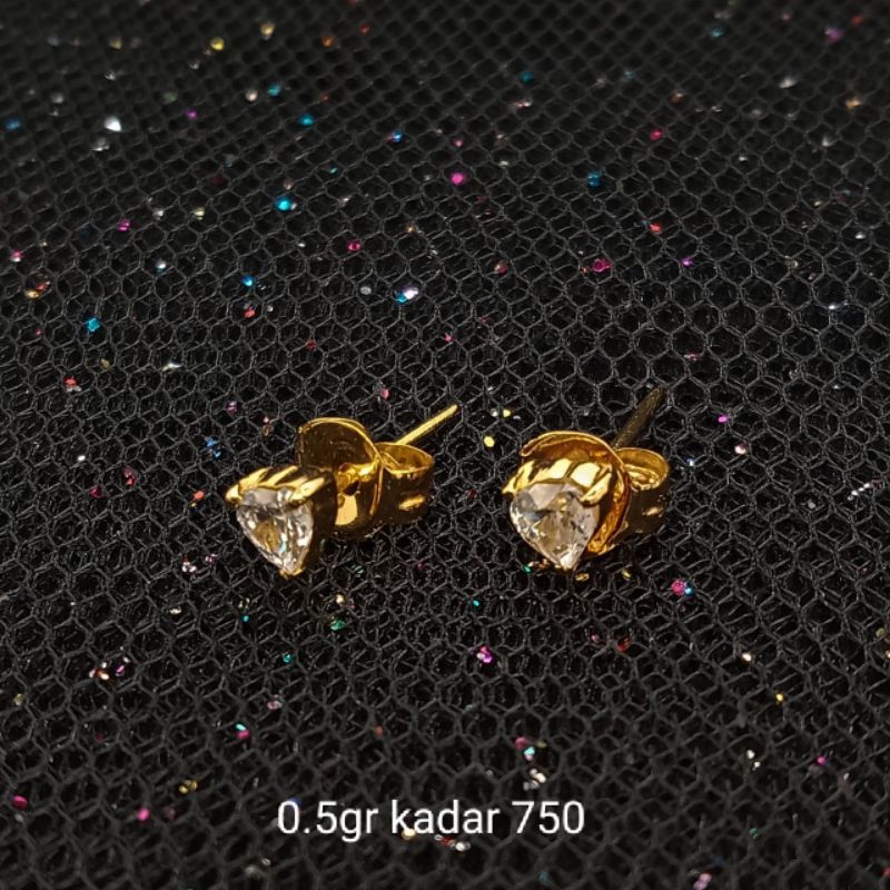 Anting Emas 17 K - kuning 0.5gr Kadar 750 - 2639