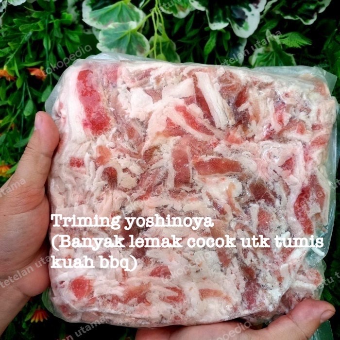 

Wagyu Trimming Shortplate Slice Beef 1KG TiPis Yoshinoya - Tipis 1kg