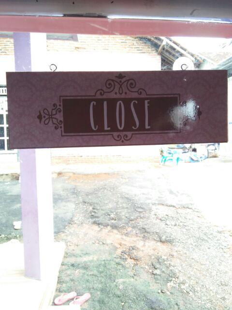 Sign Board, Home Wall Décor, Pajangan Dinding, Open & Close