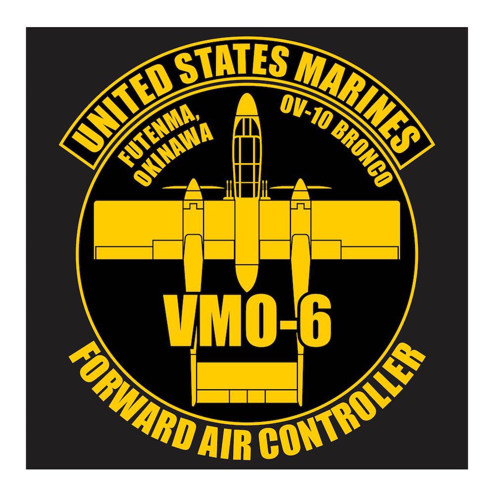 US Marines OV-10 Bronco VMO-6 Series 1 Cutting Sticker
