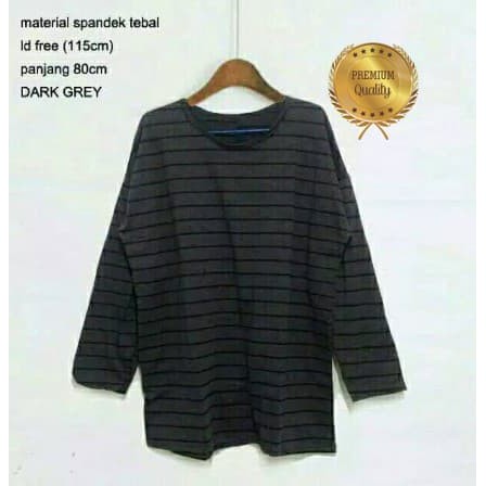 Baju Atasan Tunik Salur Jumbo