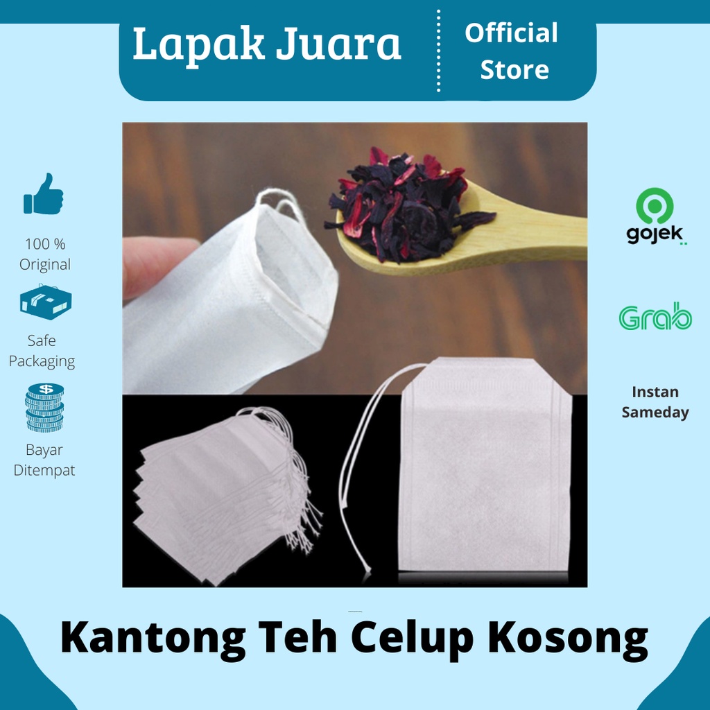 Kantong Teh Celup Kosong | Kantong Teh Celup Kosong Murah | Kantong Teh Celup Kosong 100 Pcs Teabag